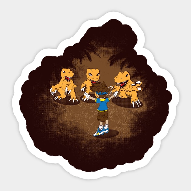 Agumon Trainer Sticker by Daletheskater